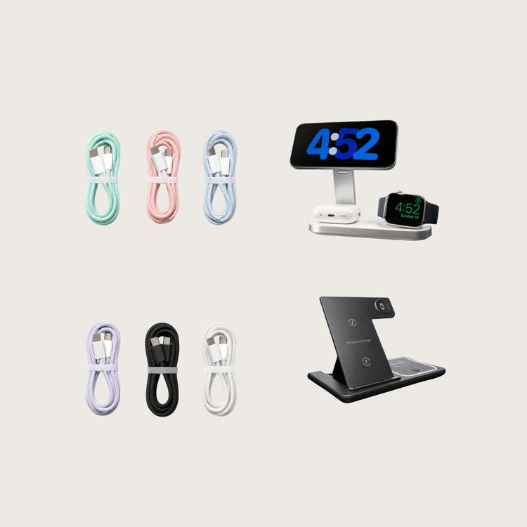 Charging and cables collection by Voydesk