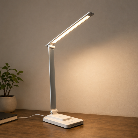Gemini dual-head desk lamp by Voydesk, hero product photo