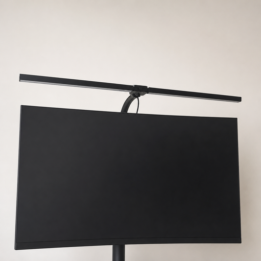 Arc clamp desk lamp by Voydesk, hero product photo