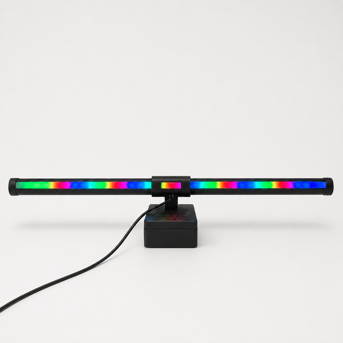 Aurora monitor light bar with RGB backlight by Voydesk, hero product photo