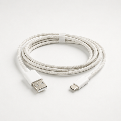 Link USB-A to USB-C braided cable by Voydesk, hero photo